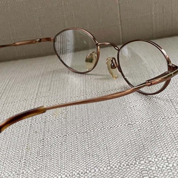 Vintage Liz Claiborne Eyeglasses Bronze Tone Glasses Frame 48[]20 LC-161 TPE - Picture 7 of 12